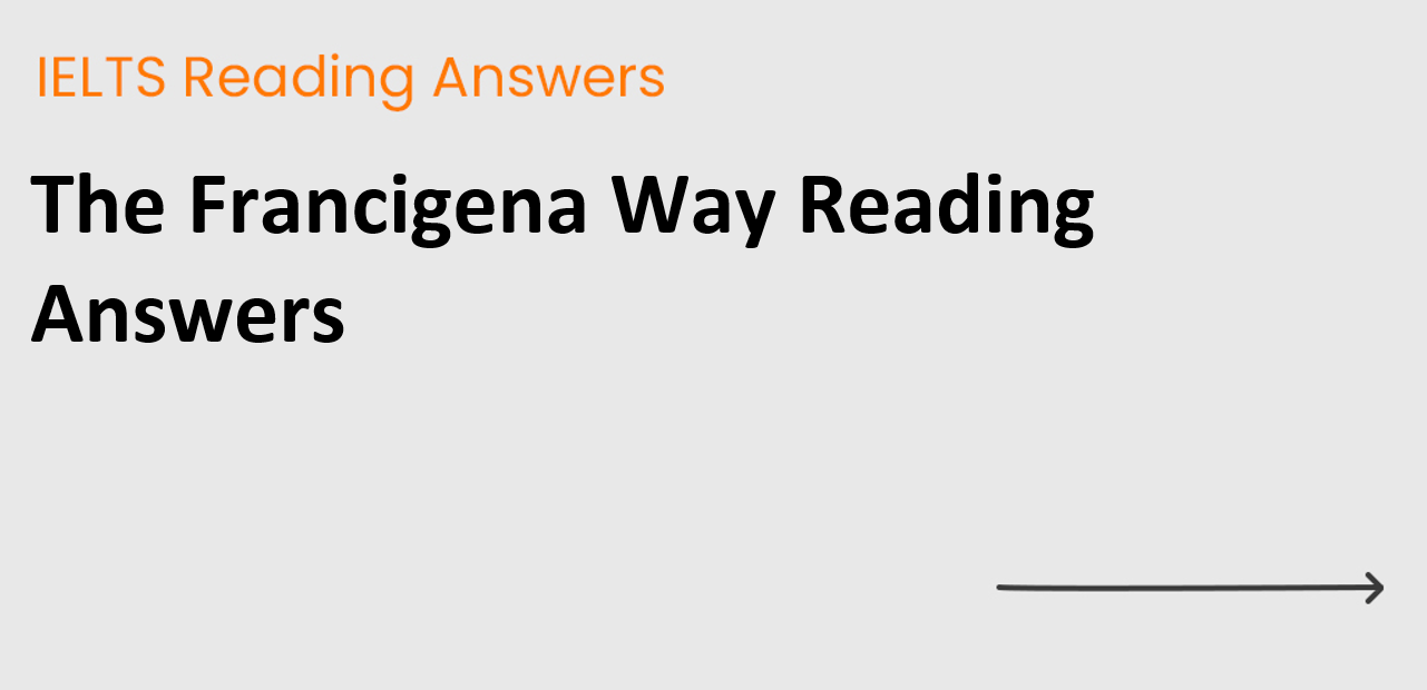 The Francigena Way Reading Answers